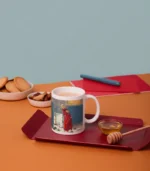 Kaplumbağa Terbiyecisi Tasarımlı Kupa Bardak - Görsel 3