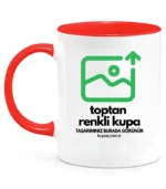 Kulpu ve İçi Renkli Toptan Kupa Bardak - Görsel 7