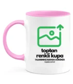 Kulpu ve İçi Renkli Toptan Kupa Bardak - Görsel 5