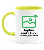 Kulpu ve İçi Renkli Toptan Kupa Bardak - Görsel 4