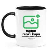 Kulpu ve İçi Renkli Toptan Kupa Bardak - Görsel 3