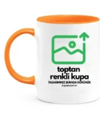 Kulpu ve İçi Renkli Toptan Kupa Bardak - Görsel 2