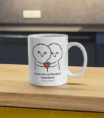 İçten Bir Sarılma & İsme Özel Kupa Bardak - Görsel 4